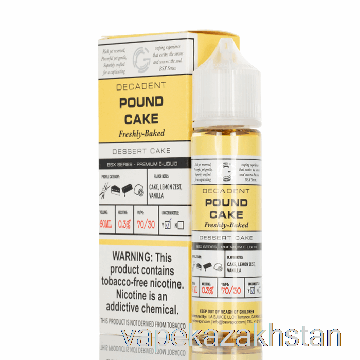 Vape Smoke Pound Cake - BSX Series - 60mL 3mg